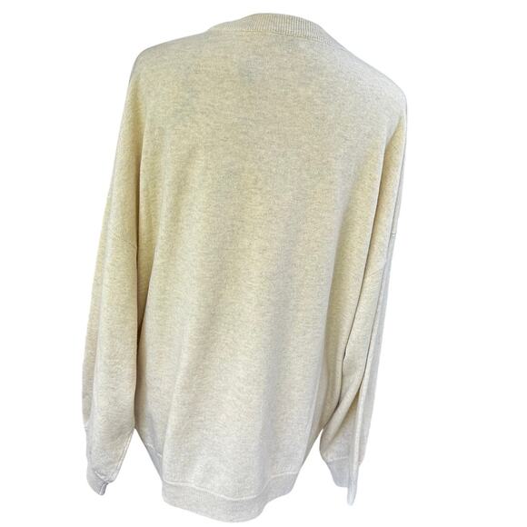 *NEW* Brunello Cucinelli Cashmere Silk Monili Large Sweater Wool Tan Knit Jumper - Picture 8 of 13